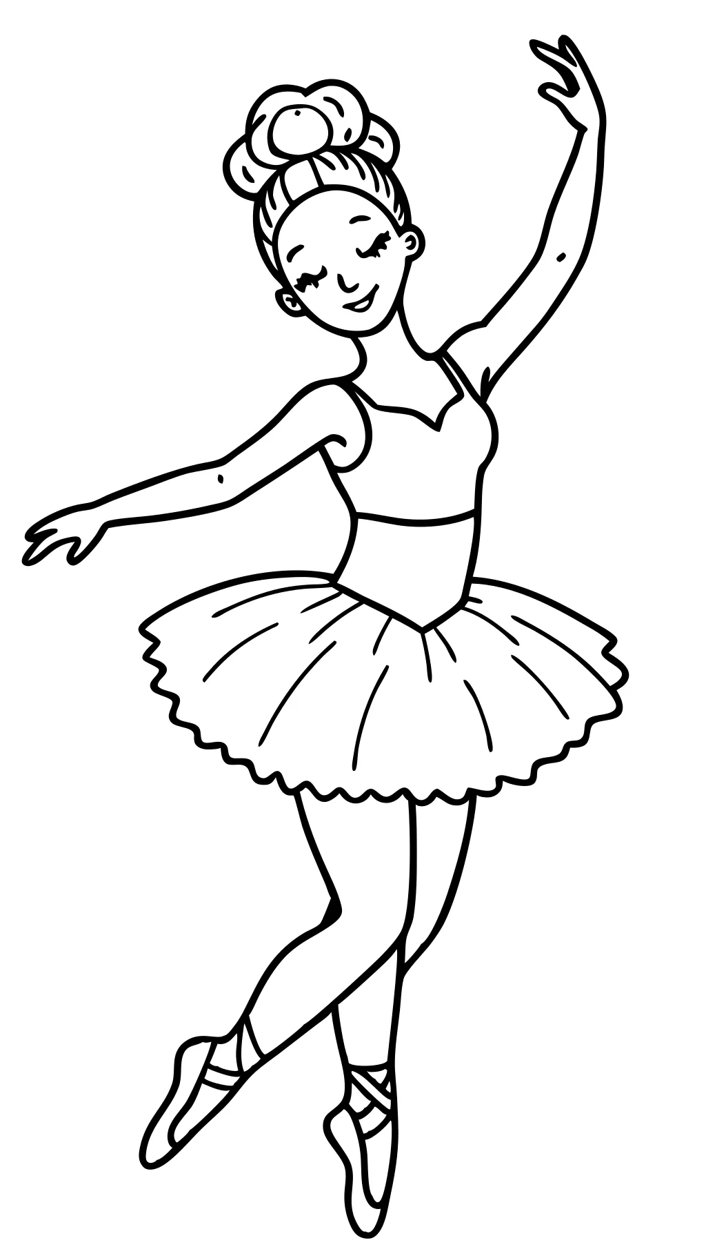 coloriages de danseurs de ballet gratuit